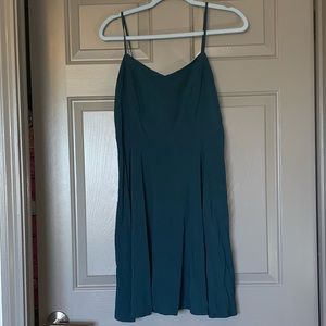 Teal spaghetti strap dress